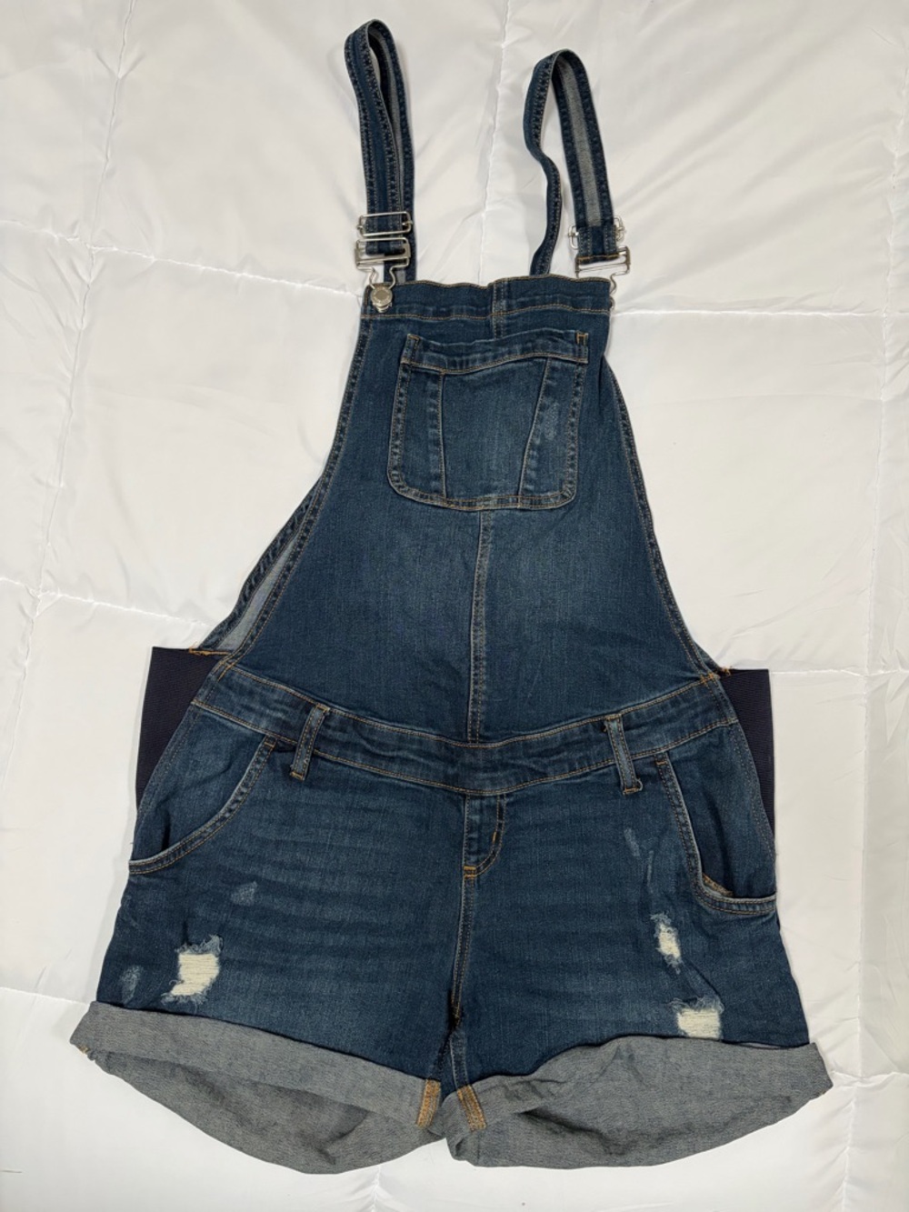 Indigo Blue Maternity Denim Overalls